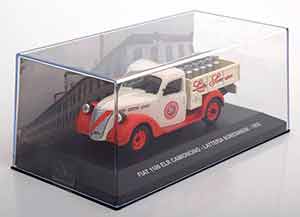 FIAT 1100 ELR CAMIONCINO LATTERIA SORESINESE 1952 RED CREME — фото 3