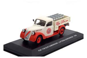 FIAT 1100 ELR CAMIONCINO LATTERIA SORESINESE 1952 RED CREME