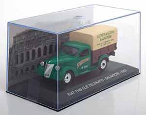 FIAT 1100 ELR TELONATO SALVATORI 1952 GREEN BROWN CREME — фото 3