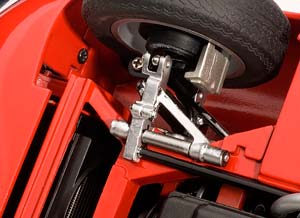 JAGUAR E-TYPE ROADSTER SERIES 1 3.8 RED WITH METAL WIRE-SPOKE WHEELS — фото 21