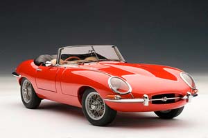 JAGUAR E-TYPE ROADSTER SERIES 1 3.8 RED WITH METAL WIRE-SPOKE WHEELS — фото 4