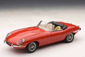 JAGUAR E-TYPE ROADSTER SERIES 1 3.8 RED WITH METAL WIRE-SPOKE WHEELS — фото 24