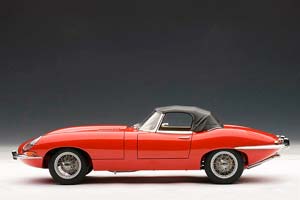 JAGUAR E-TYPE ROADSTER SERIES 1 3.8 RED WITH METAL WIRE-SPOKE WHEELS — фото 5