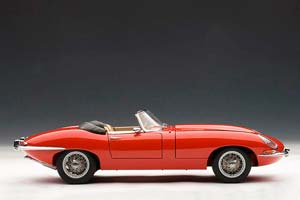 JAGUAR E-TYPE ROADSTER SERIES 1 3.8 RED WITH METAL WIRE-SPOKE WHEELS — фото 7