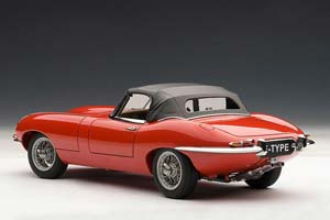 JAGUAR E-TYPE ROADSTER SERIES 1 3.8 RED WITH METAL WIRE-SPOKE WHEELS — фото 2