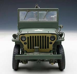 WILLYS JEEP 1943 С ПРИЦЕПОМ (АКСЕССУАРЫ В КОМЛЕКТЕ: ПУЛЕМЕТ, ЯЩИК ЗИП, БОЧКА, РАДИОСТАНЦИЯ) ХАКИ — фото 20