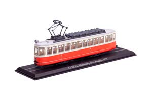 ТРАМВАЙ 1957 SIMMERING-GRAZ-PAUKER КРАСНЫЙ С БЕЛЫМ (ДЛИНА МОДЕЛИ 3-5 СМ) — фото 11
