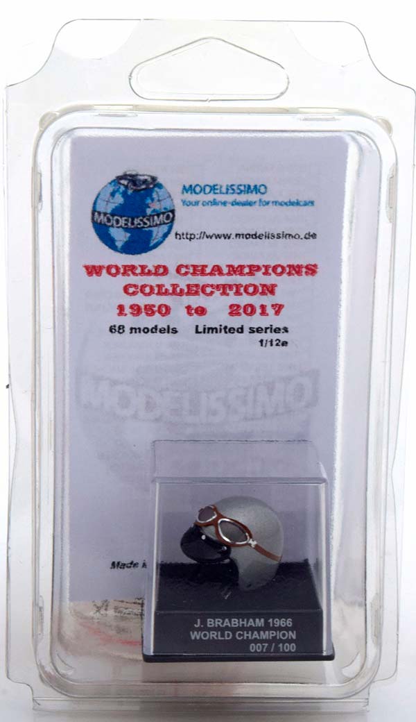 ШЛЕМ BRABHAM WORLD CHAMPION 1966 BRABHAM WORLD CHAMPIONS COLLECTION, LIMITED 100 PCS. / БРЭБЕМ ЧЕМПИОН МИРА ЧАМПИОНС КОЛЛЕКТИОН ЛИМИТИРОВАННАЯ СЕРИЯ 100 ШТ — фото 4