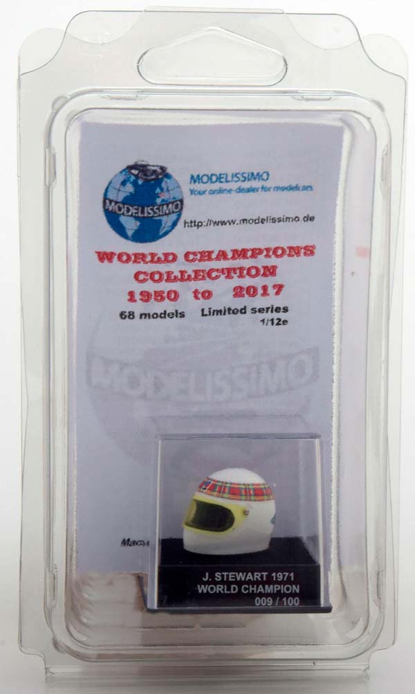 ШЛЕМ TYRRELL WORLD CHAMPION 1971 STEWART WORLD CHAMPIONS COLLECTION, LIMITED 100 PCS. / ТИРРЕЛЛ ЧЕМПИОН МИРА СТЕВАРТ ЧАМПИОНС КОЛЛЕКТИОН ЛИМИТИРОВАННАЯ СЕРИЯ 100 ШТ — фото 5