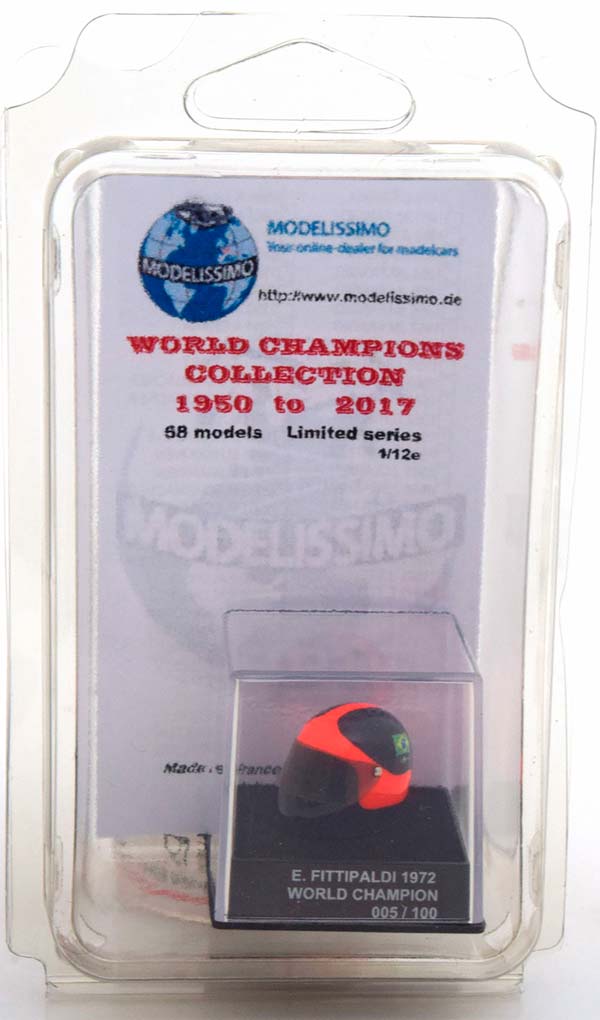 ШЛЕМ LOTUS WORLD CHAMPION 1972 FITTIPALDI WORLD CHAMPIONS COLLECTION, LIMITED 100 PCS. / ЛОТУС ЧЕМПИОН МИРА ФИТТИПАЛДИ ЧАМПИОНС КОЛЛЕКТИОН ЛИМИТИРОВАННАЯ СЕРИЯ 100 ШТ — фото 5