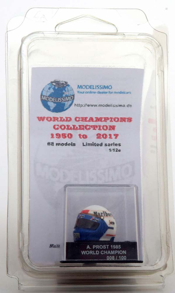 ШЛЕМ MCLAREN WORLD CHAMPION 1985 PROST WORLD CHAMPIONS COLLECTION, LIMITED 100 PCS. / МАКЛАРЕН ЧЕМПИОН МИРА ПРОСТ ЧАМПИОНС КОЛЛЕКТИОН ЛИМИТИРОВАННАЯ СЕРИЯ 100 ШТ — фото 5
