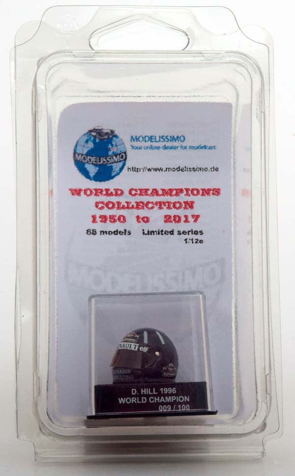 ШЛЕМ WILLIAMS WORLD CHAMPION 1996 HILL WORLD CHAMPIONS COLLECTION, LIMITED 100 PCS. / ВИЛЬЯМС ЧЕМПИОН МИРА ХИЛЛ ЧАМПИОНС КОЛЛЕКТИОН ЛИМИТИРОВАННАЯ СЕРИЯ 100 ШТ — фото 5