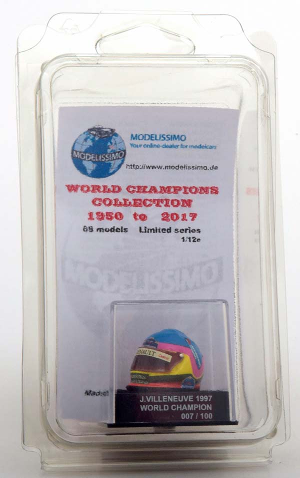 ШЛЕМ VILLENEUVE WILLIAMS WORLD CHAMPION 1997 WORLD CHAMPIONS COLLECTION, LIMITED 100 PCS / ЖАК ВИЛЬНЁВ ВИЛЬЯМС ЧЕМПИОН МИРА ЧАМПИОНС КОЛЛЕКТИОН ЛИМИТИРОВАННАЯ СЕРИЯ 100 ШТ — фото 5
