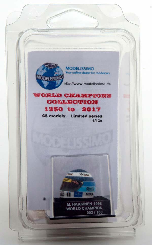 ШЛЕМ MCLAREN WORLD CHAMPION 1998 HAKKINEN WORLD CHAMPIONS COLLECTION, LIMITED 100 PCS. / МАКЛАРЕН ЧЕМПИОН МИРА ХАККИНЕН ЧАМПИОНС КОЛЛЕКТИОН ЛИМИТИРОВАННАЯ СЕРИЯ 100 ШТ — фото 5