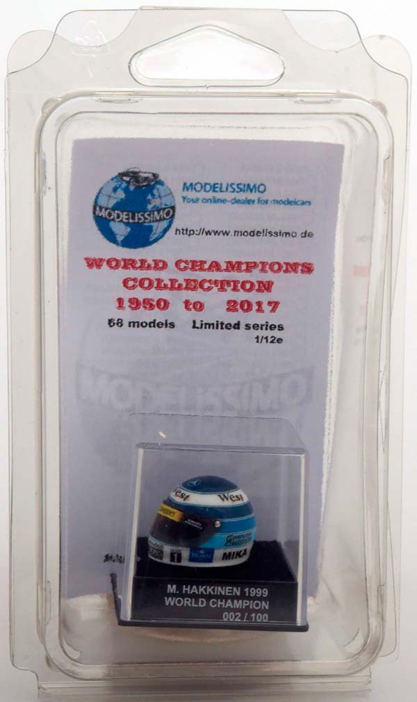 ШЛЕМ MCLAREN WORLD CHAMPION 1999 HAKKINEN WORLD CHAMPIONS COLLECTION, LIMITED 100 PCS. / МАКЛАРЕН ЧЕМПИОН МИРА ХАККИНЕН ЧАМПИОНС КОЛЛЕКТИОН ЛИМИТИРОВАННАЯ СЕРИЯ 100 ШТ — фото 5