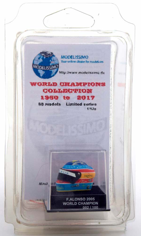 ШЛЕМ RENAULT WORLD CHAMPION 2005 ALONSO WORLD CHAMPIONS COLLECTION, LIMITED 100 PCS. / РЕНО ЧЕМПИОН МИРА АЛОНСО ЧАМПИОНС КОЛЛЕКТИОН ЛИМИТИРОВАННАЯ СЕРИЯ 100 ШТ — фото 5