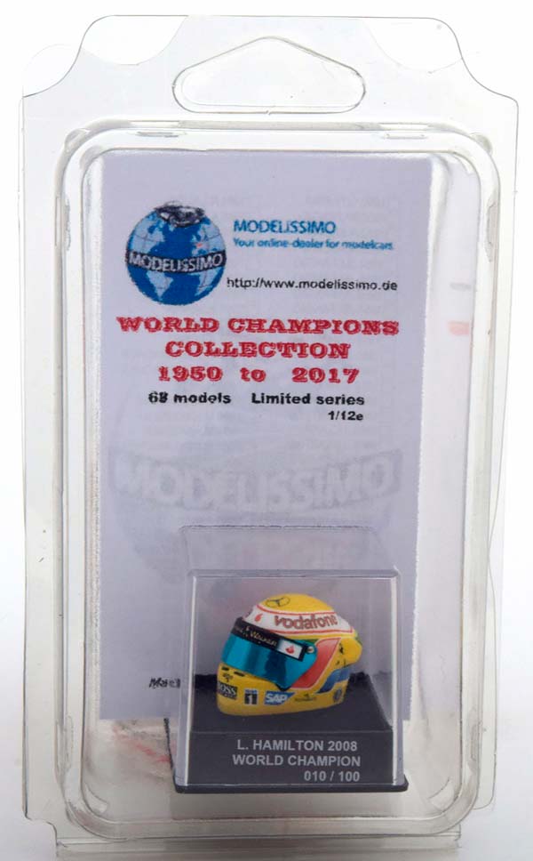 ШЛЕМ HAMILTON MCLAREN WORLD CHAMPION 2008 WORLD CHAMPIONS COLLECTION, LIMITED 100 PCS / ЛЬЮИС ХЭМИЛТОН МАКЛАРЕН ЧЕМПИОН МИРА ЧАМПИОНС КОЛЛЕКТИОН ЛИМИТИРОВАННАЯ СЕРИЯ 100 ШТ — фото 5