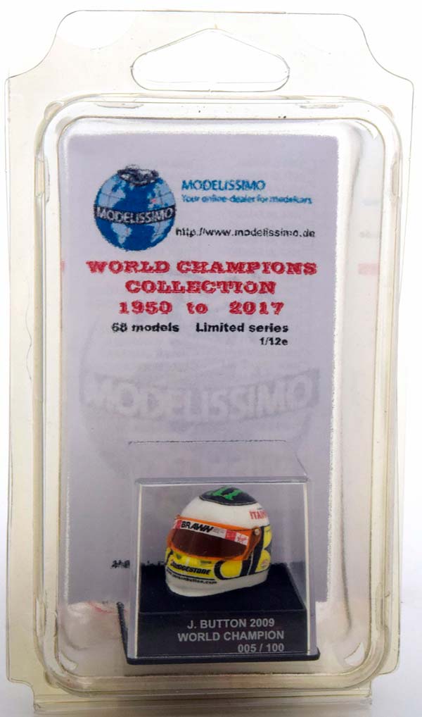 ШЛЕМ BRAWN WORLD CHAMPION 2009 BUTTON WORLD CHAMPIONS COLLECTION, LIMITED 100 PCS. / БРАВН ЧЕМПИОН МИРА БУТТОН ЧАМПИОНС КОЛЛЕКТИОН ЛИМИТИРОВАННАЯ СЕРИЯ 100 ШТ — фото 5