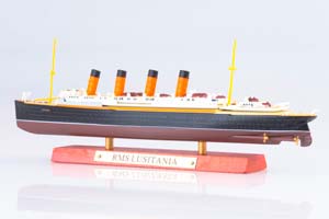 SHIP БРИТАНСКИЙ ТРАНСАТЛАНТИЧЕСКИЙ ЛАЙНЕР RMS "LUSITANIA" 1906 (МОДЕЛЬ 25СМ) — фото 4