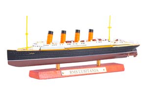 SHIP BRITISH TRANSATLANTIC LINER RMS LUSITANIA 1906 (MODEL 25 SM) | ЛУЗИТАНИЯ БРИТАНСКИЙ ТРАНСАТЛАНТИЧЕСКИЙ ЛАЙНЕР 