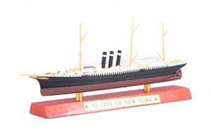 SHIP SS CITY OF NEW YORK 1888 | МОДЕЛЬ КОРАБЛЯ БРИТАНСКИЙ ПАССАЖИРСКИЙ ЛАЙНЕР SS 