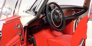 MERCEDES 280 SE COUPE 1968 WHITE DARKRED — фото 3
