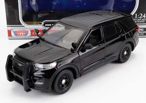 FORD UTILITY POLICE INTERCEPTOR WITH PUSH BUMPER 2022, BLACK