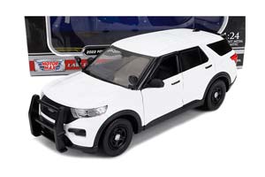FORD EXPLORER XLT 2022 FORD POLICE INTERCEPTOR UTILITY С ПУШ-БАМПЕРОМ, БЕЛЫЙ (ПОЛИЦИЯ)