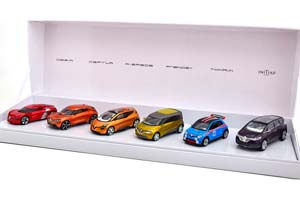 RENAULT CONCEPT CARS SET WITH 6 MODELCARS