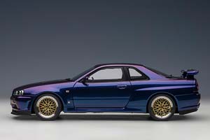 NISSAN SKYLINE GT-R (R34) V-SPEC II 2002 W/BBS LM WHEELS ФИОЛЕТОВЫЙ — фото 3