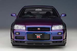 NISSAN SKYLINE GT-R (R34) V-SPEC II 2002 W/BBS LM WHEELS ФИОЛЕТОВЫЙ — фото 5