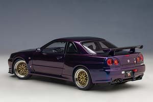 NISSAN SKYLINE GT-R (R34) V-SPEC II 2002 W/BBS LM WHEELS ФИОЛЕТОВЫЙ — фото 2
