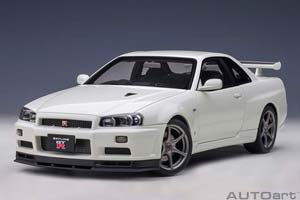 NISSAN SKYLINE GT-R R34 V-SPEC II 2001 WHITE METALLIC — фото 13