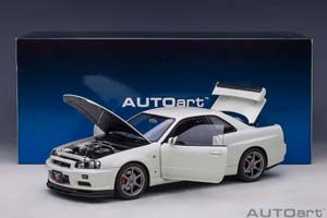 NISSAN SKYLINE GT-R R34 V-SPEC II 2001 WHITE METALLIC — фото 18