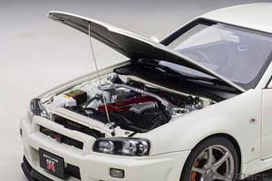 NISSAN SKYLINE GT-R R34 V-SPEC II 2001 WHITE METALLIC — фото 6