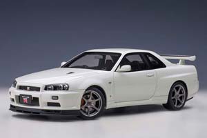 NISSAN SKYLINE GT-R R34 V-SPEC II 2001 WHITE METALLIC