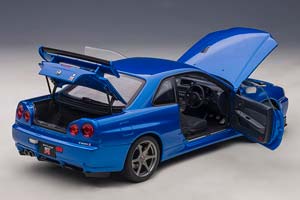 NISSAN SKYLINE GT-R (R34) V-SPEC II 2001 BLUE METALLIC / NISSAN SKYLINE GT-R (R34) V-SPEC II 2001 СИНИЙ МЕТАЛЛИК — фото 3