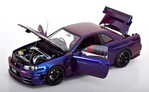 NISSAN NISMO SKYLINE GT-R R34 Z-TUNE PURPLE- METALLIC — фото 3