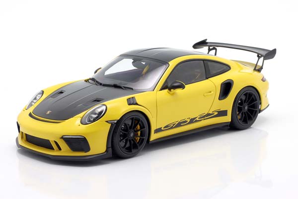 PORSCHE 911 (991.2) GT3 RS WEISSACH PACKAGE 2017 YELLOW BLACK / ПОРШЕ 911 991 2 ГТ3 RS ПАКЕТ ВАЙСАХ ЖЕЛТЫЙ ЧЕРНЫЙ