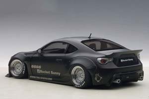 TOYOTA 86 ROCKET BUNNY 2012 MATT BLACK/BLACK WHEELS — фото 2