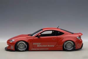 TOYOTA 86 ROCKET BUNNY 2012 RED/SILVER WHEELS — фото 3