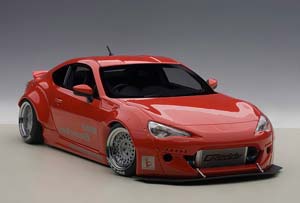 TOYOTA 86 ROCKET BUNNY 2012 RED/SILVER WHEELS — фото 6