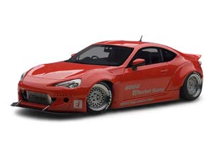 TOYOTA 86 ROCKET BUNNY 2012 RED/SILVER WHEELS