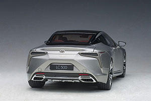 LEXUS LC500 COUPE 2016 TITAN SILVER/RED INTERIOR — фото 17