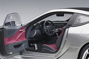 LEXUS LC500 COUPE 2016 TITAN SILVER/RED INTERIOR — фото 4