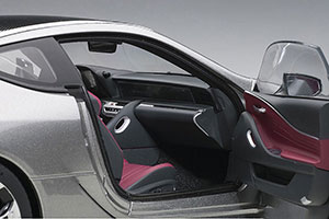 LEXUS LC500 COUPE 2016 TITAN SILVER/RED INTERIOR — фото 5