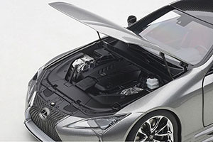 LEXUS LC500 COUPE 2016 TITAN SILVER/RED INTERIOR — фото 6