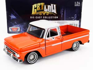 CHEVROLET CHEVY C-10 FLEETSIDE PICK-UP CUSTOM 1966, ORANGE MET WHITE — фото 1