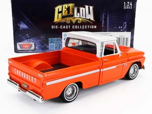 CHEVROLET CHEVY C-10 FLEETSIDE PICK-UP CUSTOM 1966, ORANGE MET WHITE — фото 2