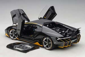 LAMBORGHINI CENTENARIO LP770-4 2017 CARBON/YELLOW — фото 3